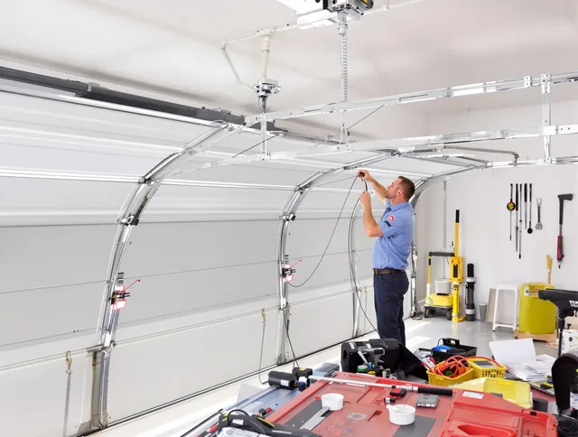 Garage door cable repair service by Wallingford Garage Door Repair in Wallingford