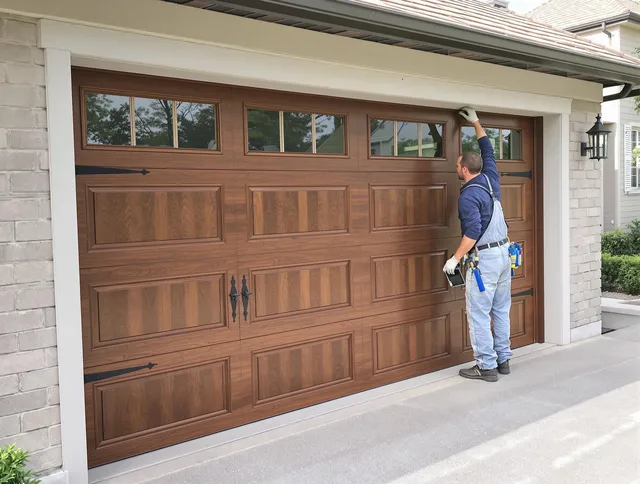 Custom garage door showcase by Wallingford Garage Door Repair in Wallingford