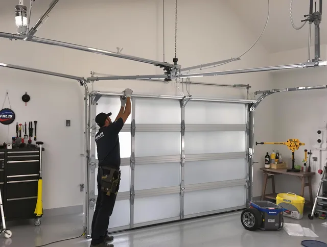 Wallingford Garage Door Repair certified team performing precision garage door installation in Wallingford