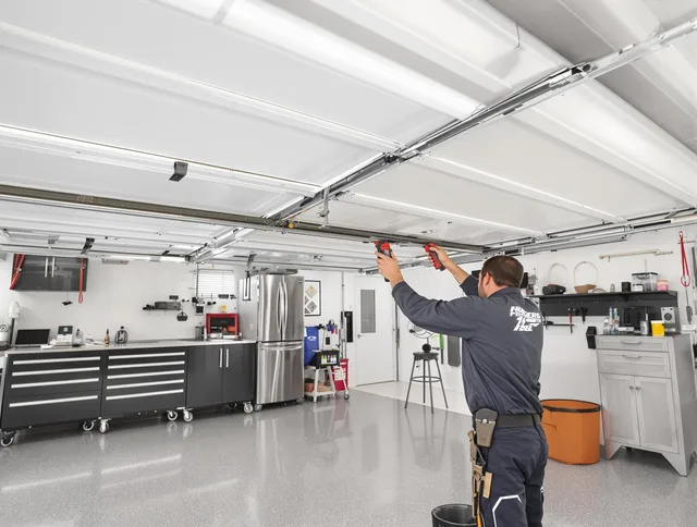 Overhead garage door repair service by Wallingford Garage Door Repair in Wallingford