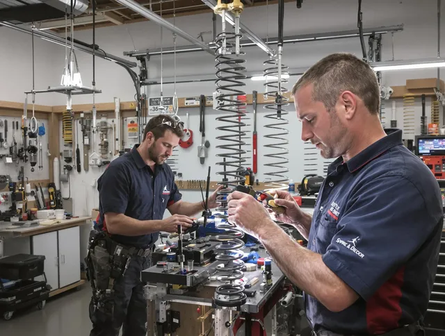 Garage door spring repair service by Wallingford Garage Door Repair in Wallingford