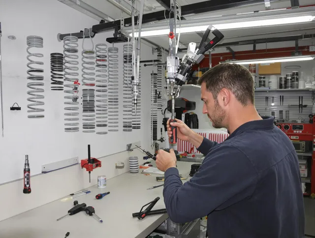 Wallingford Garage Door Repair safety certified technician performing precision spring replacement in Wallingford